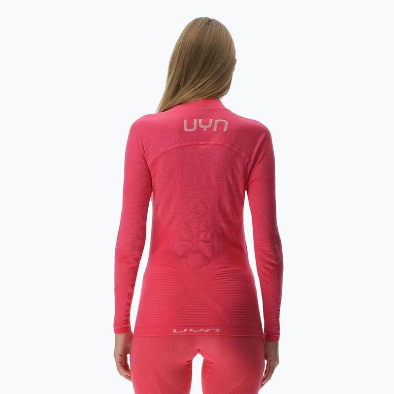 Bluză termică damă UYN Elevation Biomorph LS Turtle Neck pink yarrow 3