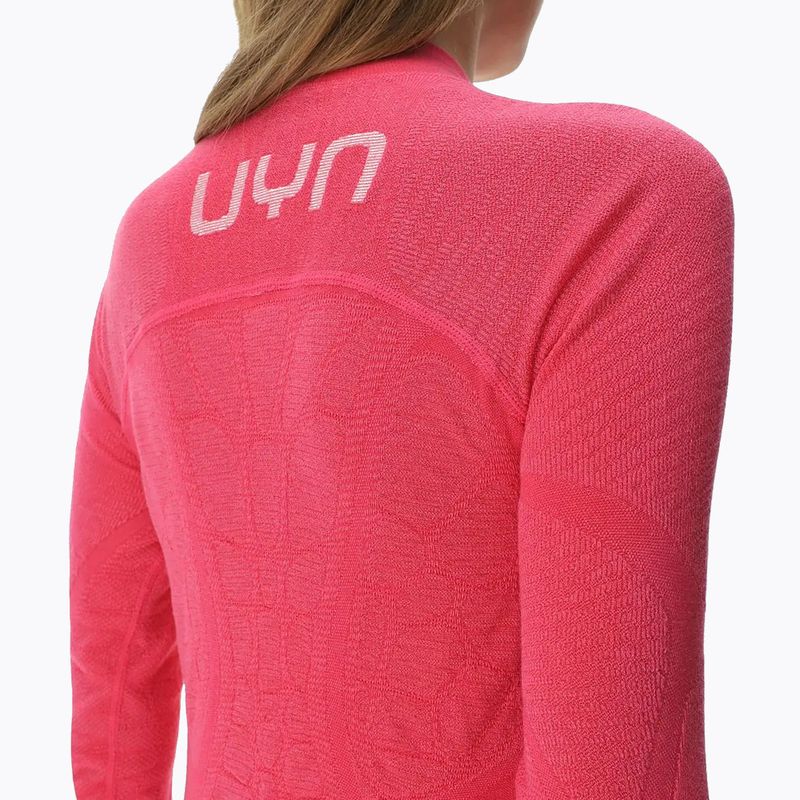 Longsleeve termoactiv pentru femei UYN Elevation Biomorph LS Turtle Neck pink yarrow 6