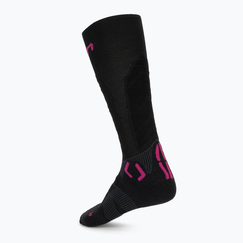 Șosete de schi pentru femei UYN Ski Touring One Bio black/pink yarrow 2
