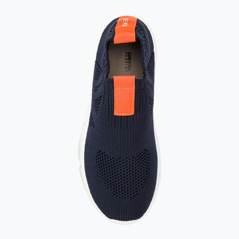 Încălțăminte pentru junior Geox Aril ocean blue/orange