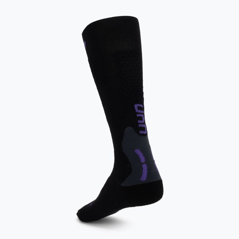 Șosete de schi pentru femei UYN Ski One Alpine Merino Socks black/violet 2
