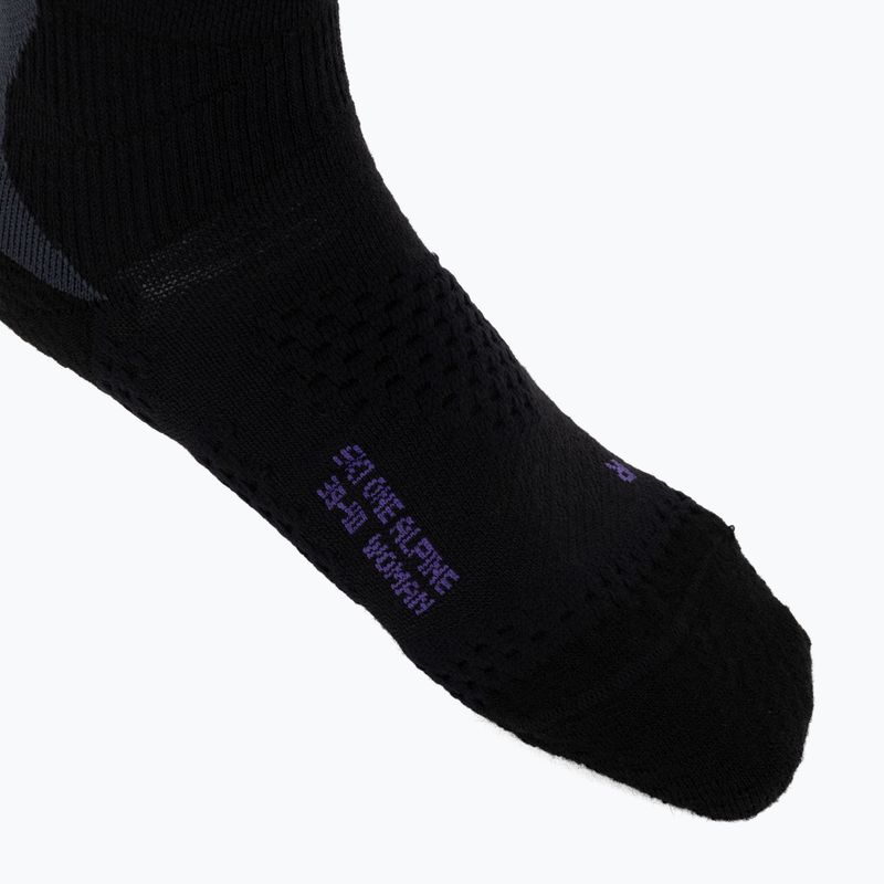 Șosete de schi pentru femei UYN Ski One Alpine Merino Socks black/violet 3
