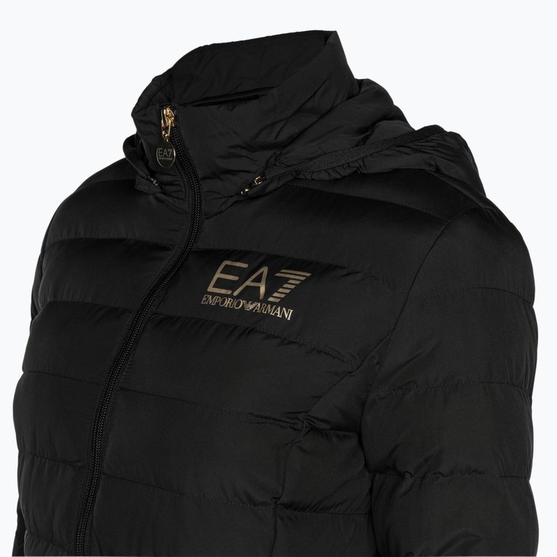 Geacă pentru femei EA7 Emporio Armani Train Core Lady Eco Down Hoodie black/logo light gold 3