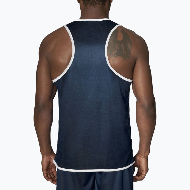Tricou bărbătesc cu două fețe Leone Double Face Boxing Singlet albastru/roșu AB214 2
