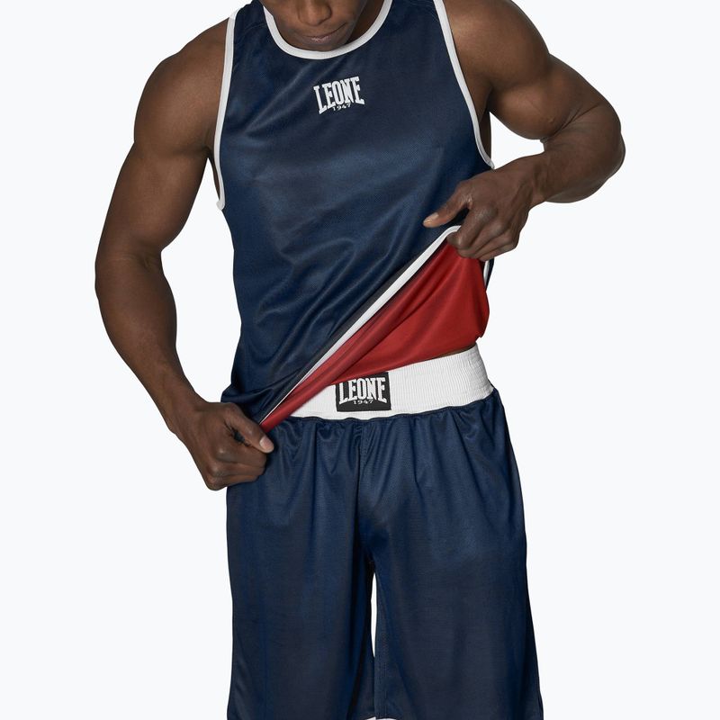 Tricou bărbătesc cu două fețe Leone Double Face Boxing Singlet albastru/roșu AB214 3