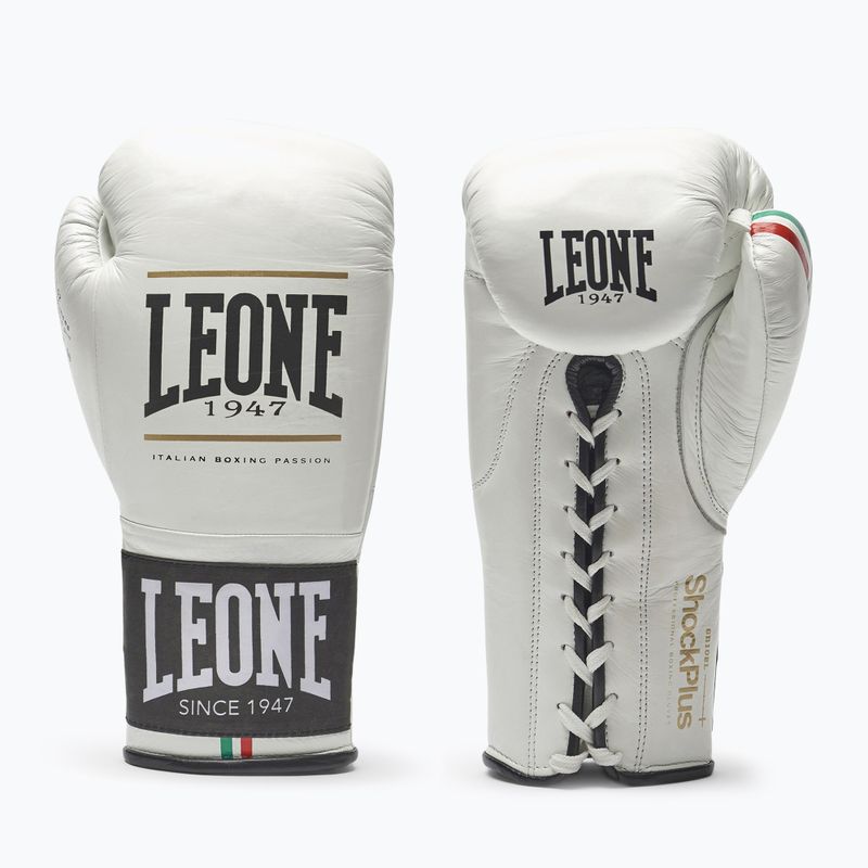 Mănuși de box LEONE 1947 Shock Plus white