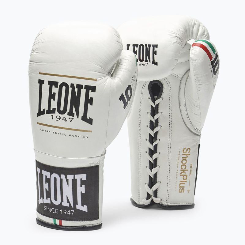 Mănuși de box LEONE 1947 Shock Plus white