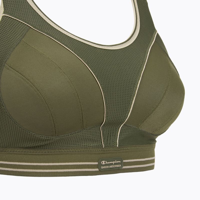Sutien de antrenament Shock Absorber Ultimate Run Bra khaki 3