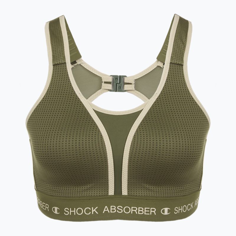 Sutien de antrenament Shock Absorber Ultimate Run Bra Padded khaki