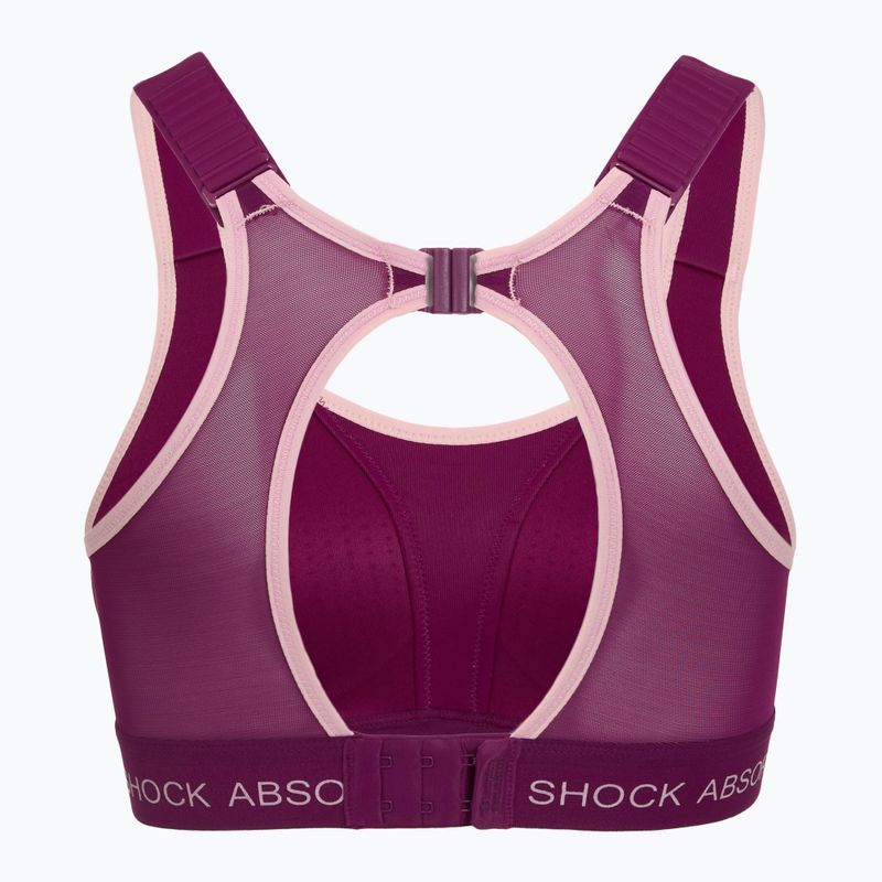 Sutien de antrenament Shock Absorber Ultimate Run Bra Padded deep purple 2