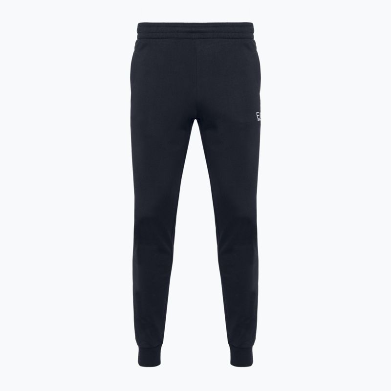 Pantaloni bărbătești EA7 Emporio Armani Emporio Armani Train Core ID Coft Slim cu logo albastru noapte/argintiu pentru bărbați