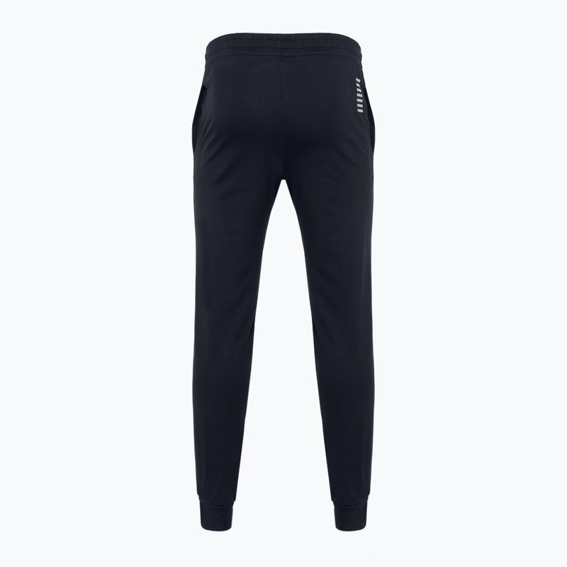 Pantaloni bărbătești EA7 Emporio Armani Emporio Armani Train Core ID Coft Slim cu logo albastru noapte/argintiu pentru bărbați 2