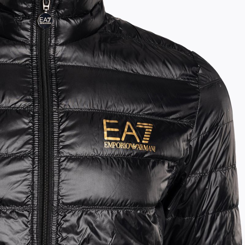 Jachetă bărbătească EA7 Emporio Armani Emporio Armani Train Core ID Down Light cu logo negru/auriu 8