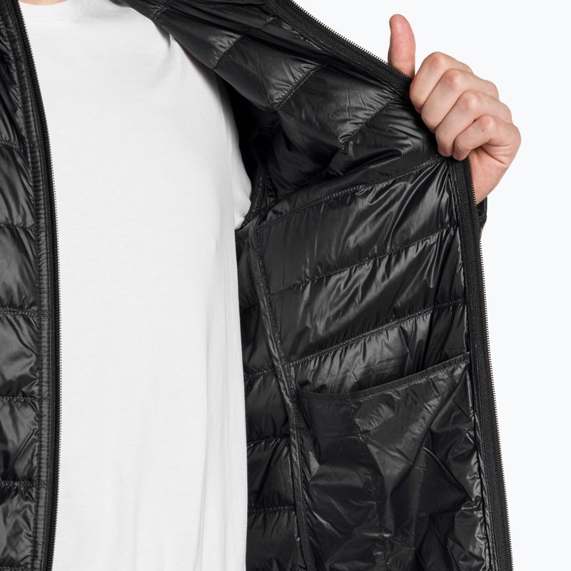 EA7 Emporio Armani Emporio Armani Train Core ID Down Light Hoodie cu glugă cu logo negru/auriu pentru bărbați 5