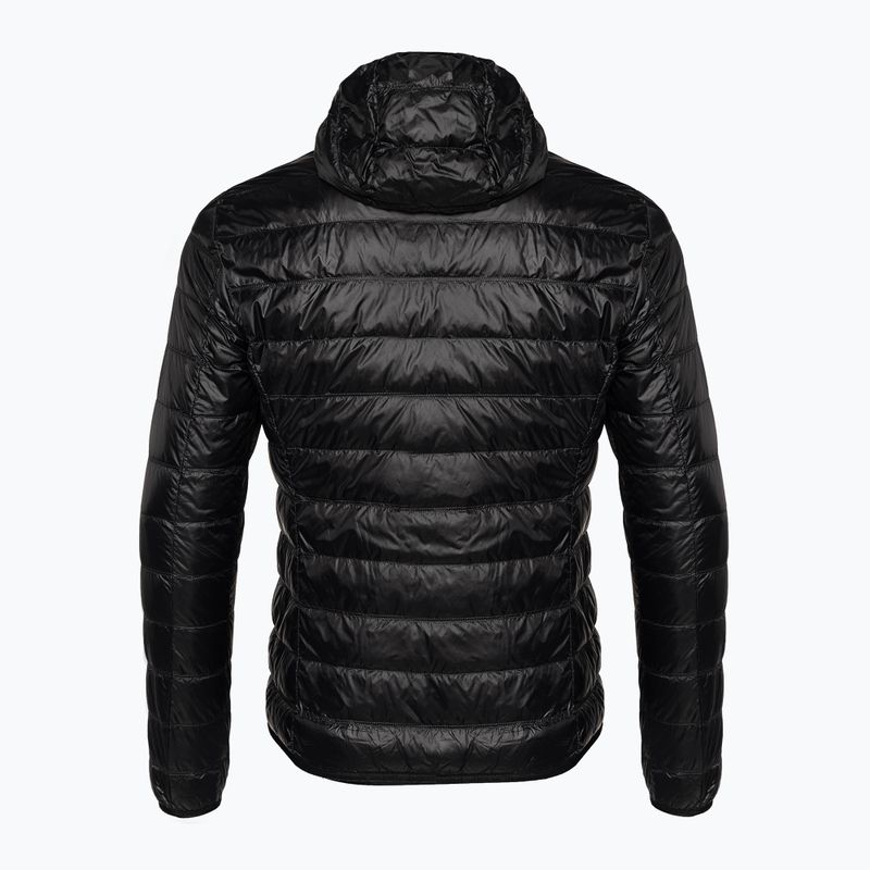 EA7 Emporio Armani Emporio Armani Train Core ID Down Light Hoodie cu glugă cu logo negru/auriu pentru bărbați 8