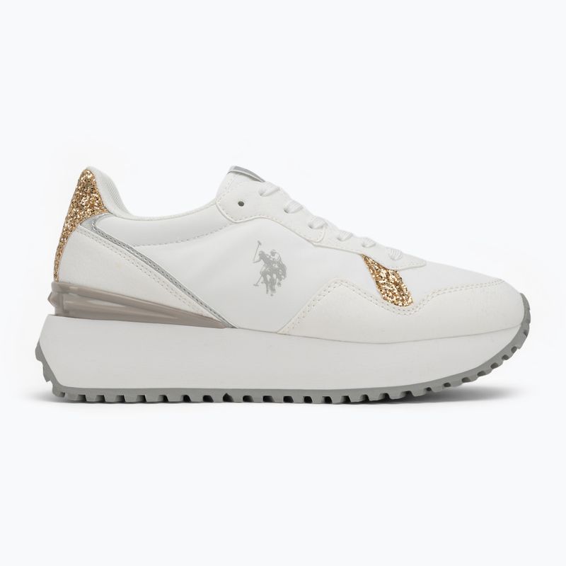 Încălțăminte pentru femei U.S. Polo Assn. BAYLE003C white/gold 2
