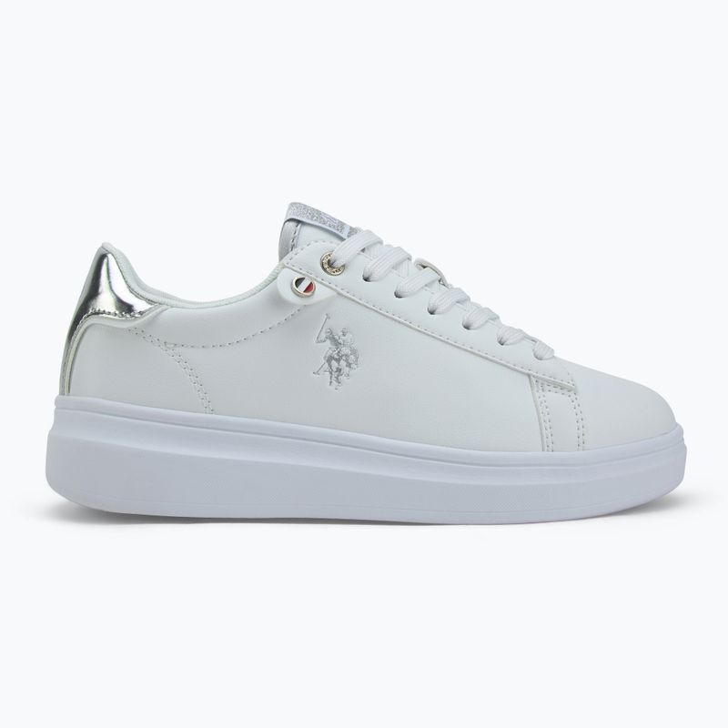 Încălțăminte pentru femei U.S. Polo Assn. CODY011 white/silver 2