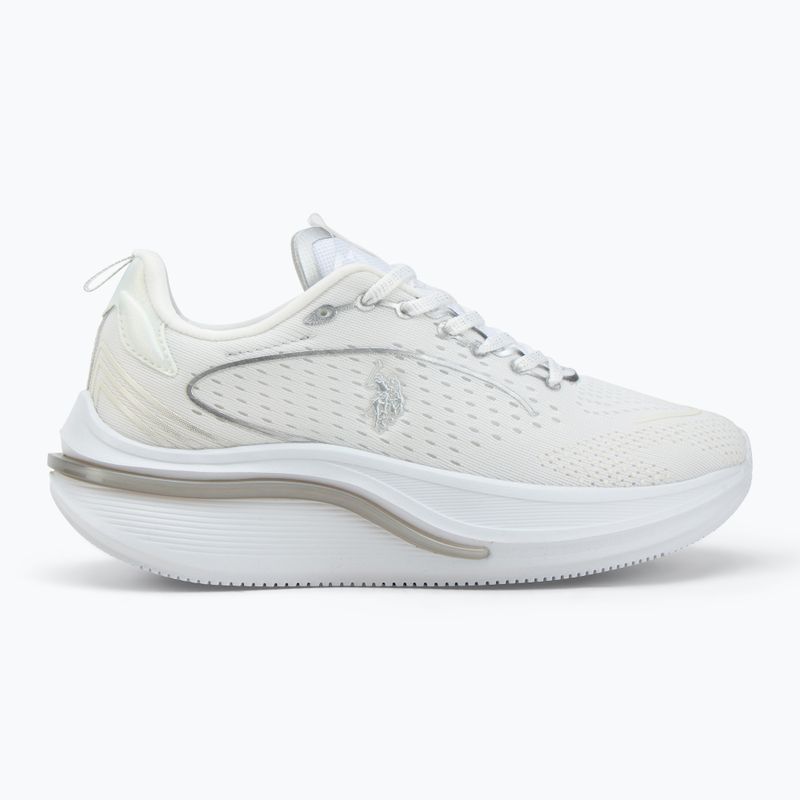 Încălțăminte pentru femei U.S. Polo Assn. CLAUDE004 white/silver 2
