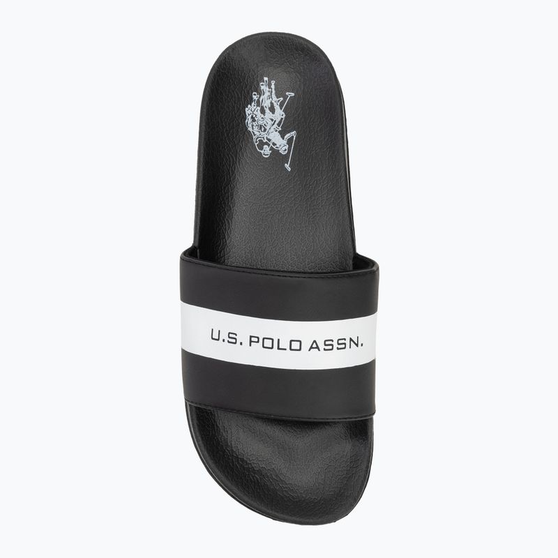 Papuci pentru bărbați U.S. Polo Assn. SKYE002 black/white 5