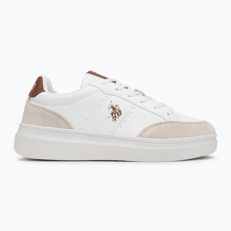 Încălțăminte pentru bărbați U.S. Polo Assn. CODY003B white/light brown 2