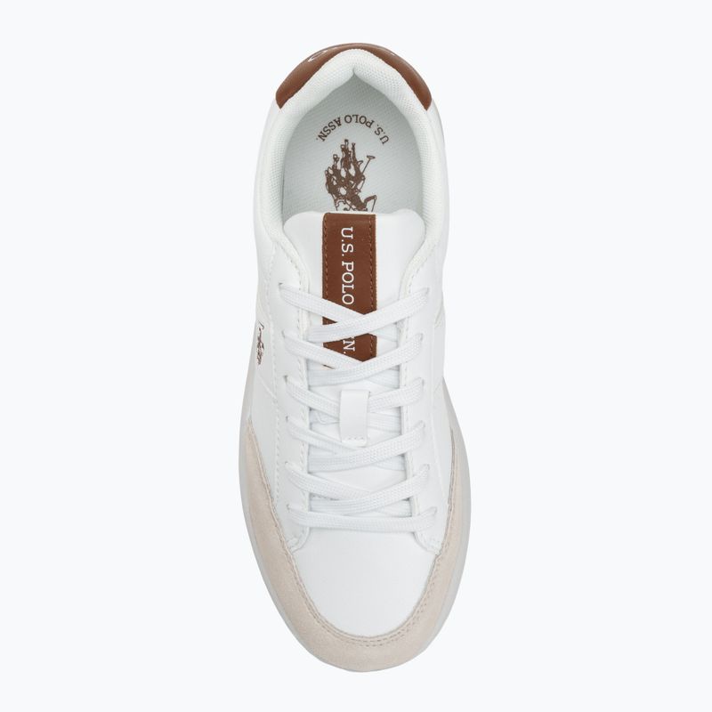 Încălțăminte pentru bărbați U.S. Polo Assn. CODY003B white/light brown 5