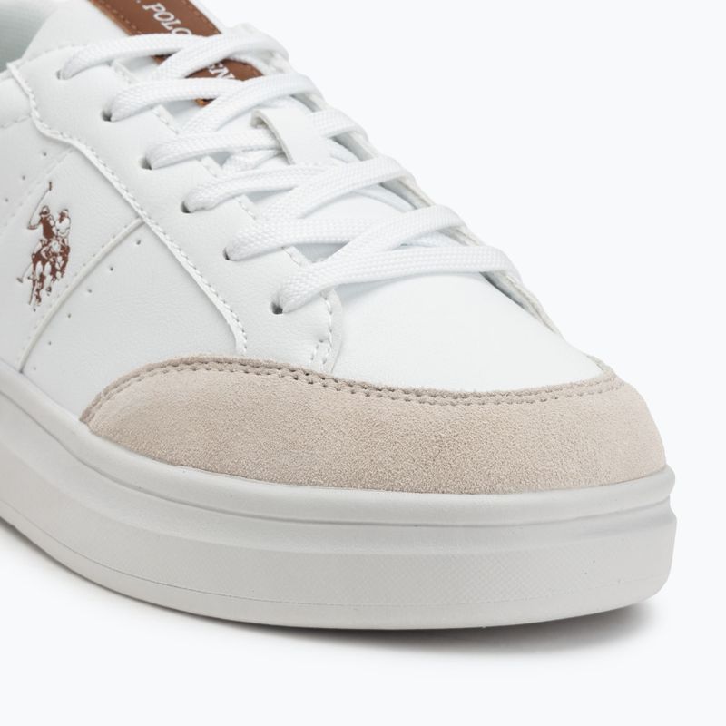 Încălțăminte pentru bărbați U.S. Polo Assn. CODY003B white/light brown 7