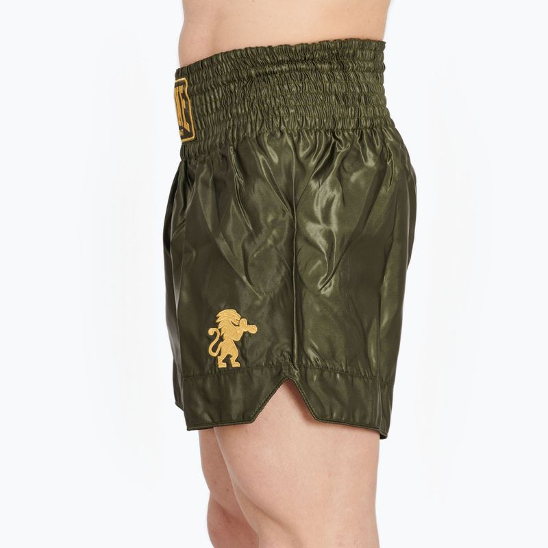 Pantaloni scurți de box pentru bărbați LEONE 1947 Basic 2 green 3