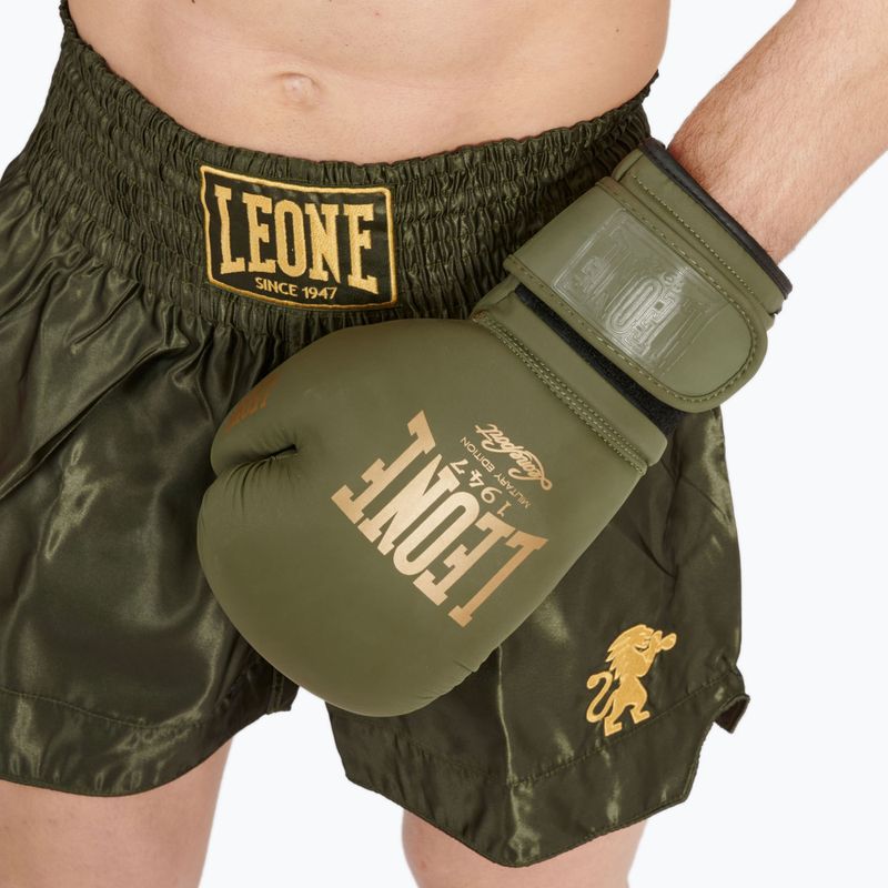 Pantaloni scurți de box pentru bărbați LEONE 1947 Basic 2 green 4