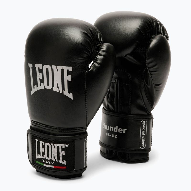 Mănuși de box pentru copii LEONE 1947 Thunder Jr black