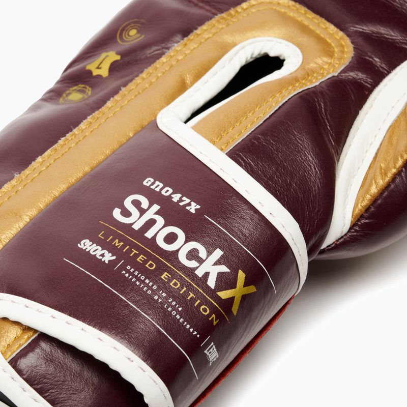 Mănuși de box LEONE 1947 Shock X burgundy 10