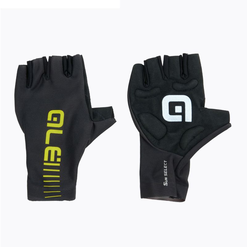 Mănuși de ciclism Alé Guanto Estivo Sun Select negru-albe L17946718