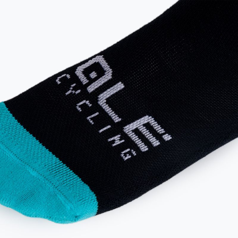 Șosete de ciclism pentru bărbați Alé Thermo Primaloft negru/albastru L20066467 3