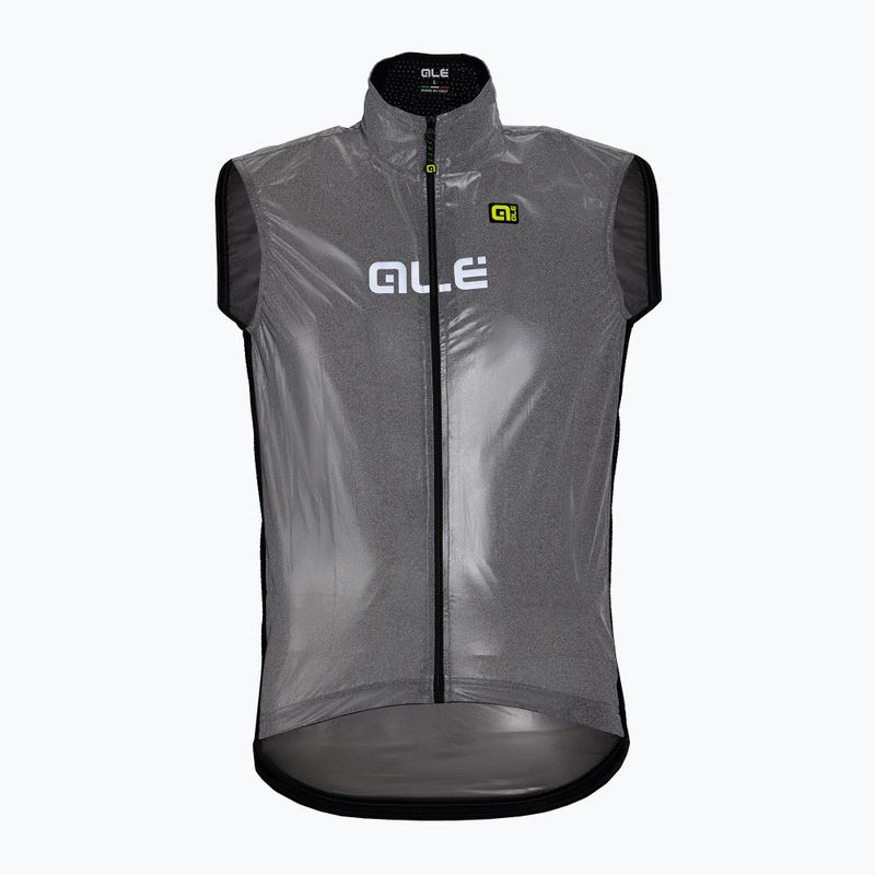 Jilet pentru bărbați Alè Black reflectorizant de ciclism gri L20038401 6