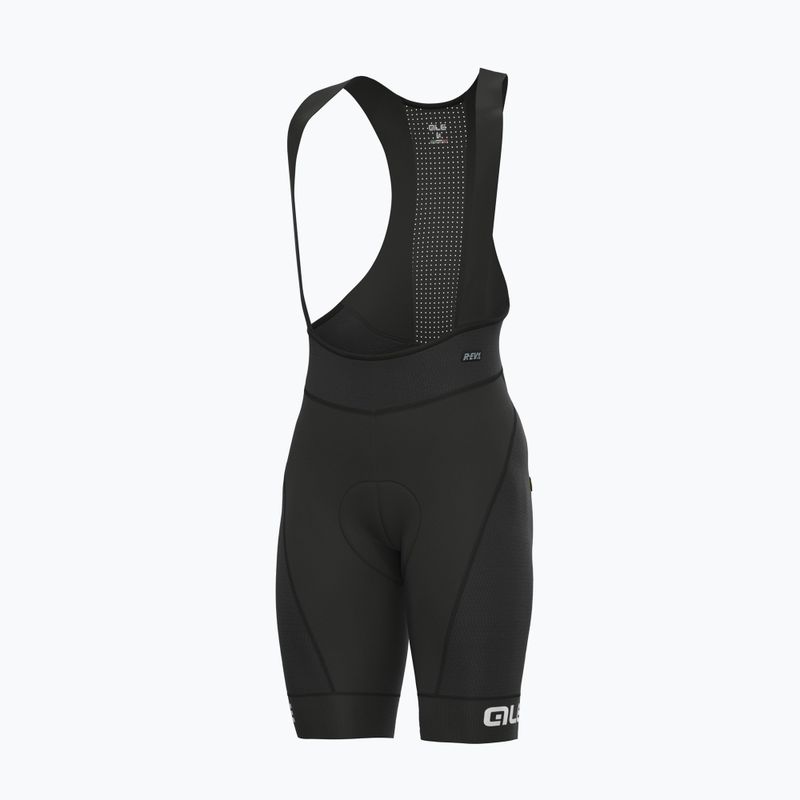 Pantaloni scurți de ciclism pentru bărbați Alé Agonista Plus Bibshort negru-albi L20150467 7