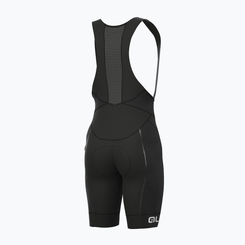 Pantaloni scurți de ciclism pentru bărbați Alé Agonista Plus Bibshort negru-albi L20150467 8