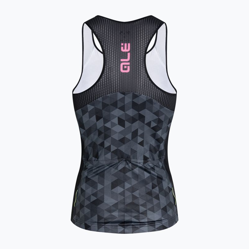 Tricou de ciclism pentru femei Alé Triangles gri/negru L21112401 7
