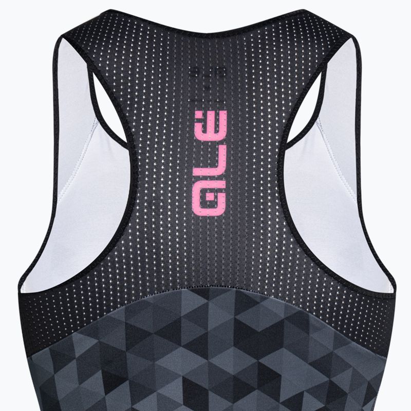 Tricou de ciclism pentru femei Alé Triangles gri/negru L21112401 9
