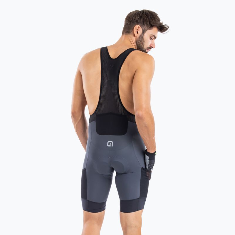 Pantaloni scurți de ciclism pentru bărbați Alé Stones Cargo Bibshorts grey 2