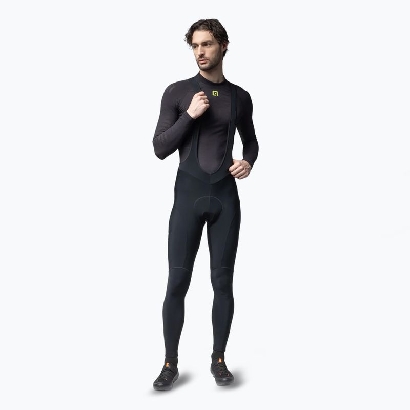 Pantaloni de ciclism pentru bărbați Alé Winter Bibtights black/black