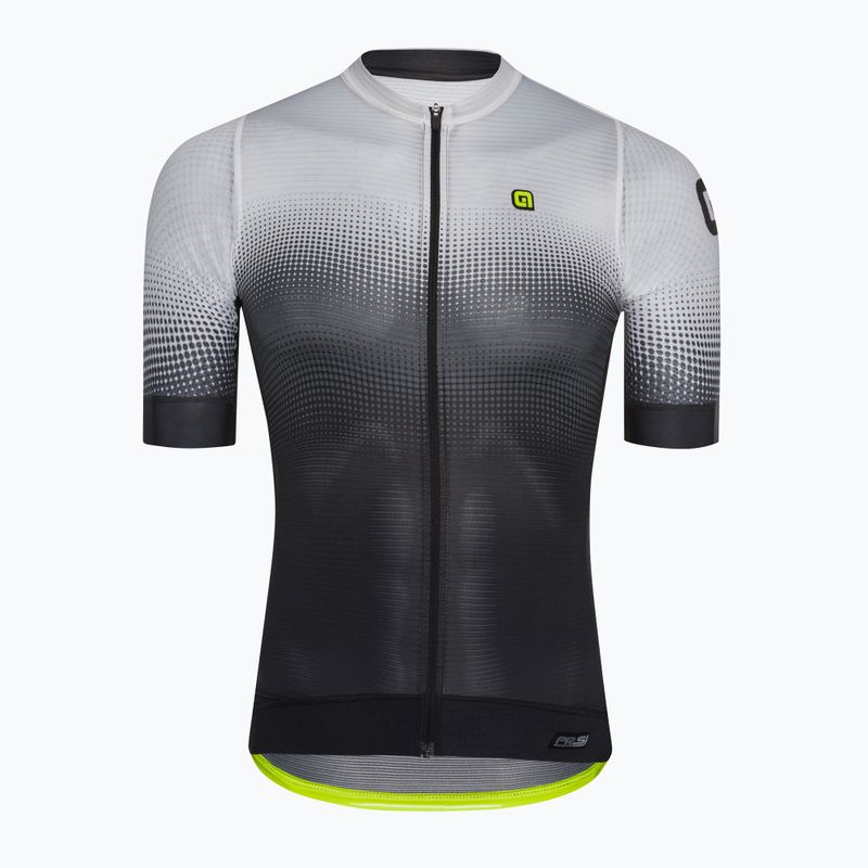 Tricou de ciclism Alé Gradient pentru bărbați negru/alb L22144400