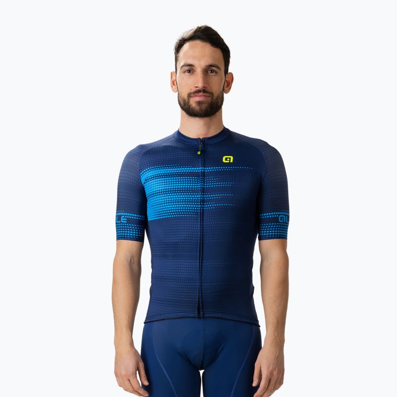 Tricou de ciclism Alé Turbo pentru bărbați, albastru marin L22130402