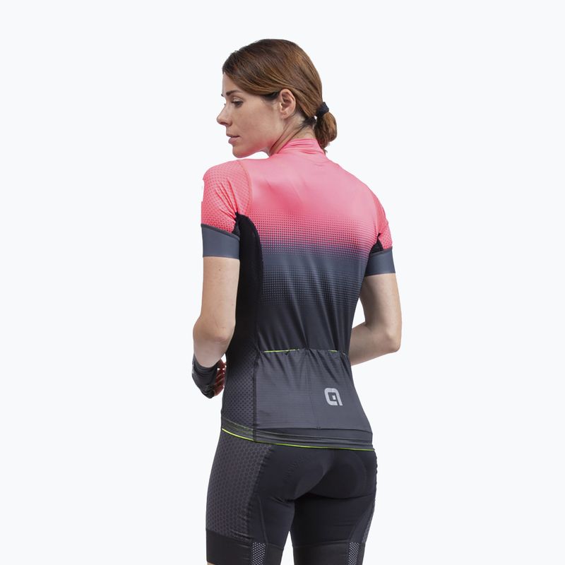 Tricou de ciclism pentru femei Alé Gradient negru-portocaliu L22175529 2