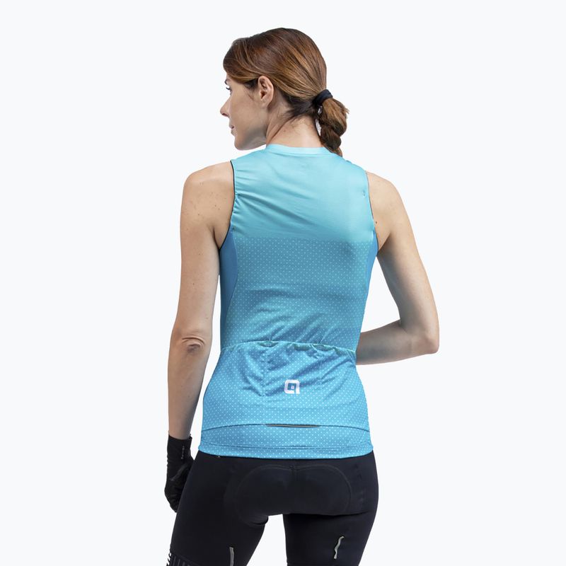 Tricou de ciclism pentru femei ALÉ Level turcoaz L22202461 2