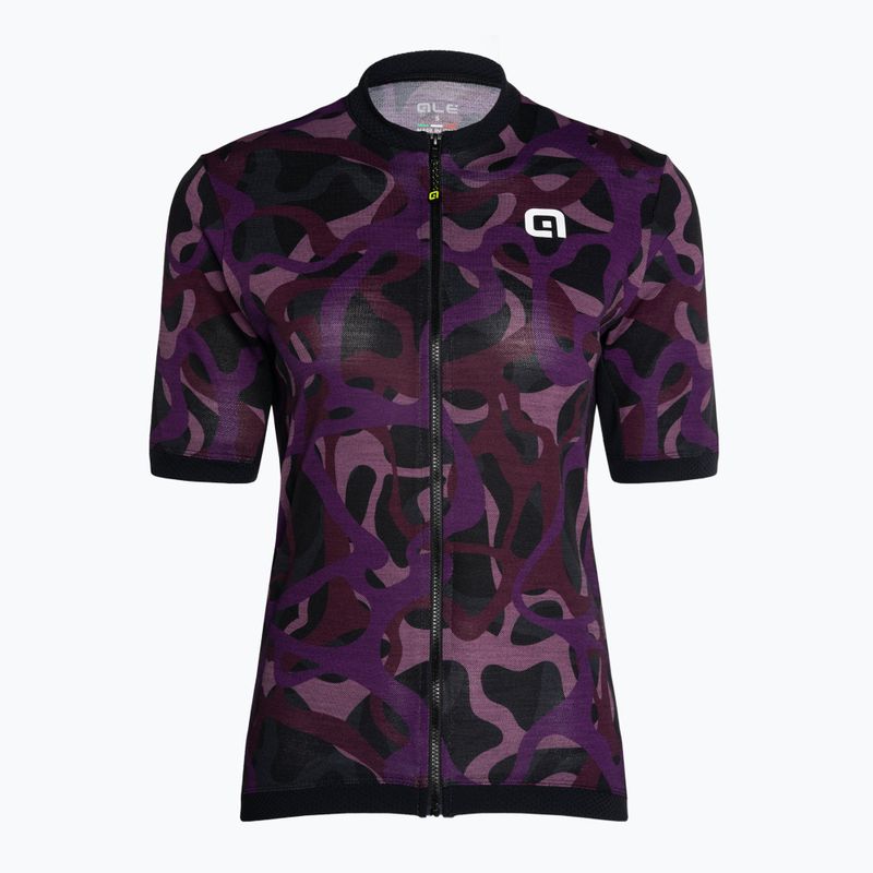 Tricou de ciclism pentru femei Alé Woodland negru/violet L22185494 3