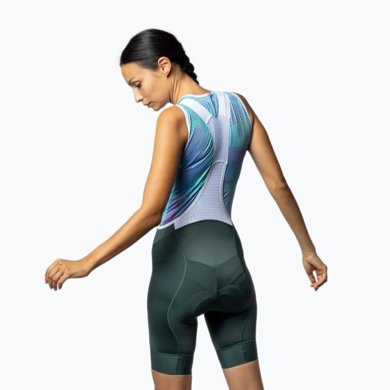 Pantaloni scurți de ciclism pentru femei Alé Magic Colour Bibshorts forest green 2