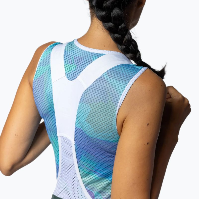 Pantaloni scurți de ciclism pentru femei Alé Magic Colour Bibshorts forest green 4