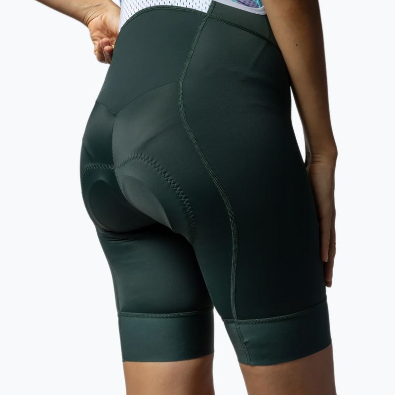 Pantaloni scurți de ciclism pentru femei Alé Magic Colour Bibshorts forest green 6