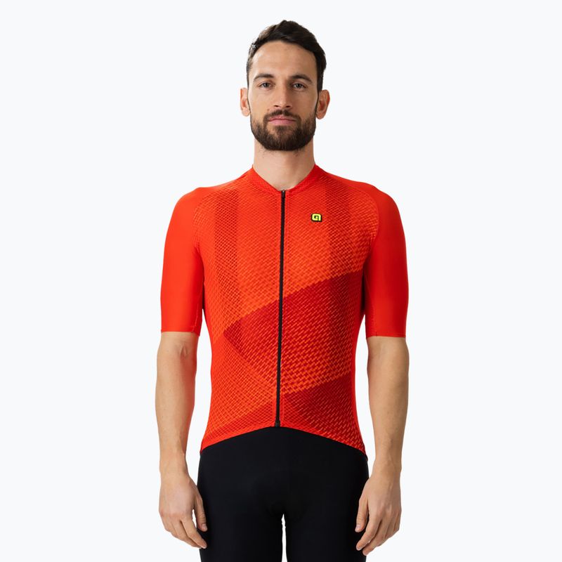 Tricou de ciclism pentru bărbați Alé Web roșu L23091405