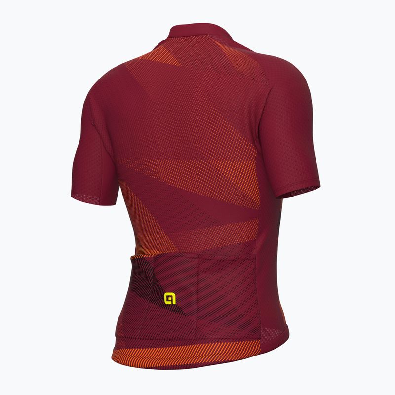 Tricou de ciclism pentru bărbați Alé Connect bordeaux 8
