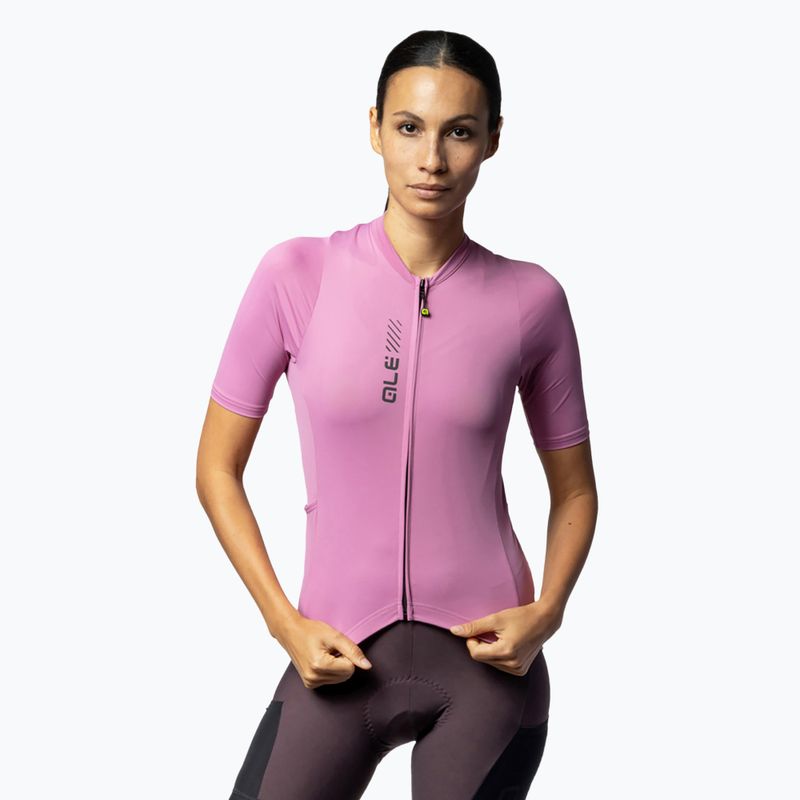 Tricou de ciclism pentru femei Alé Color Block Off Road blush